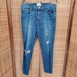 ◇ Current/Elliott The High Waist Stiletto Destroy Size 32